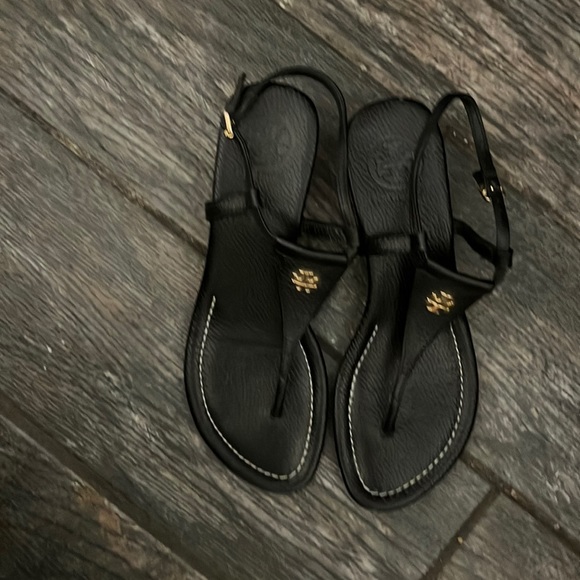 Tory Burch Shoes - Black Wedge Sandals